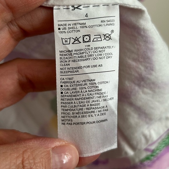 Janie & Jack Purple Floral Dress Size 4 - Picture 3 of 5